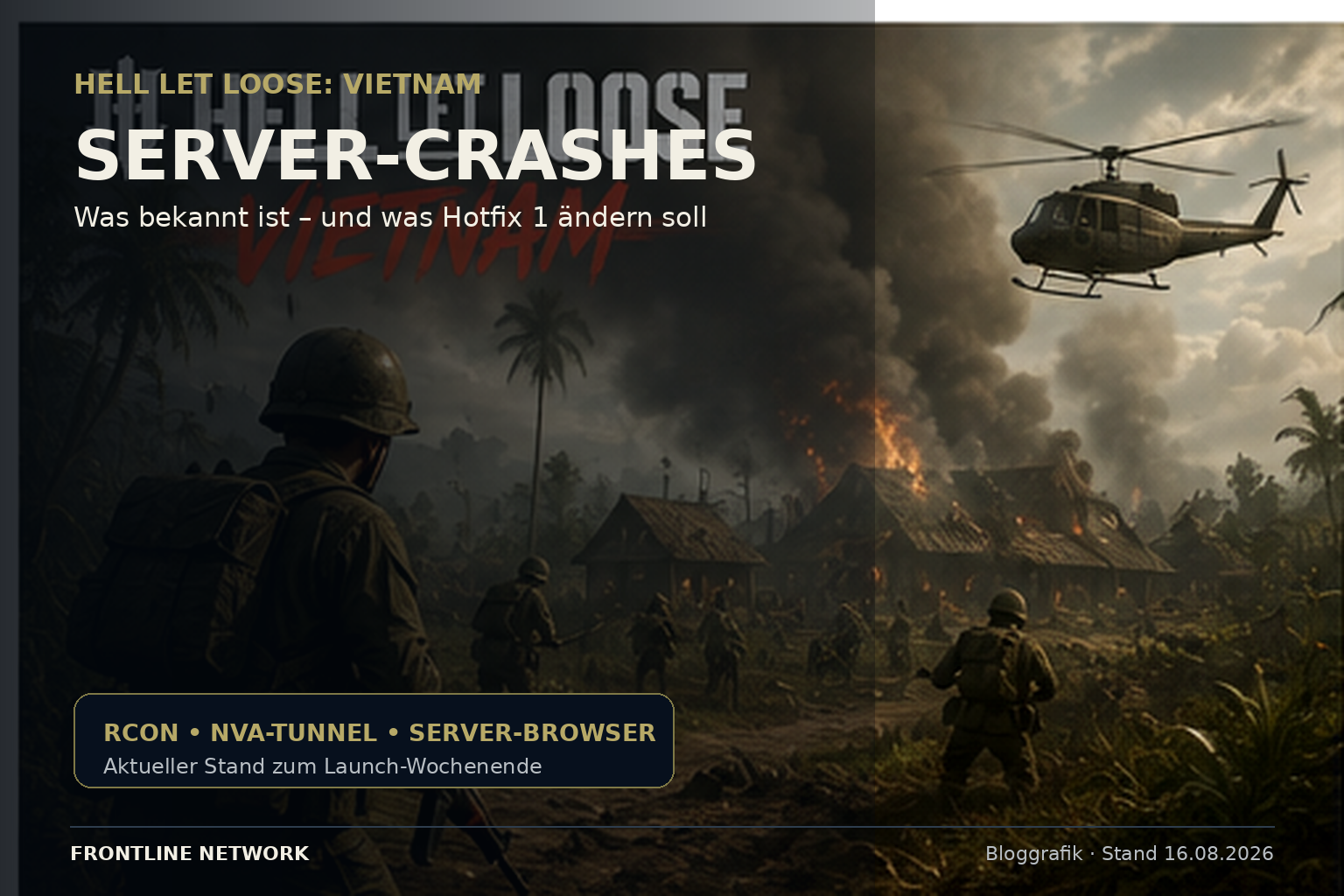 Hell Let Loose Vietnam Server-Crashes – RCON, NVA-Tunnel und Patch 1.2