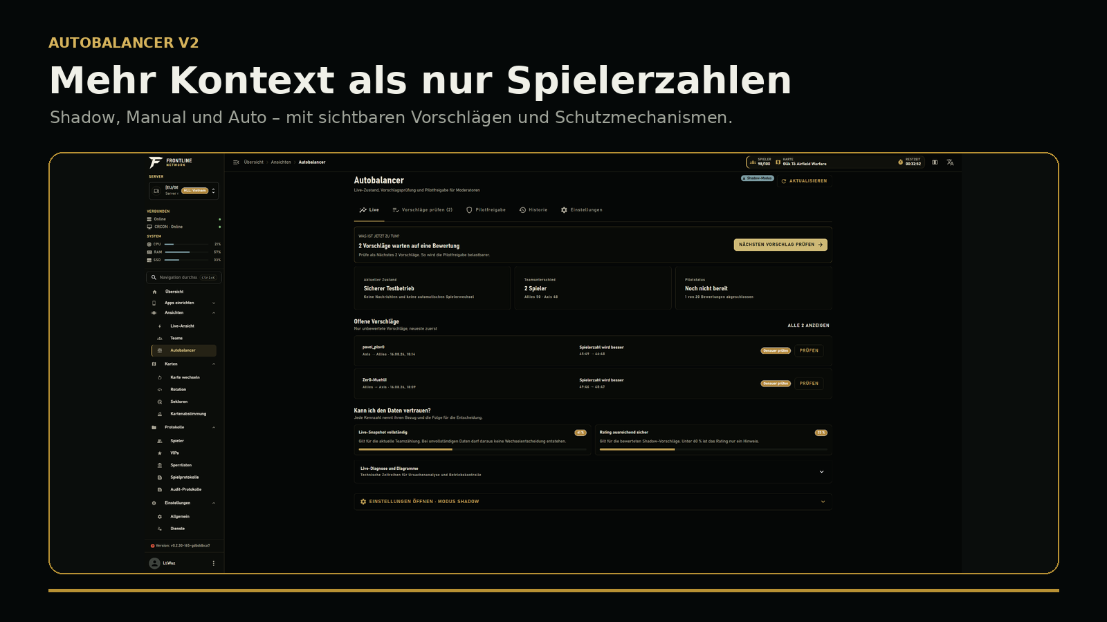 Autobalancer V2 der Frontline RCON Tool