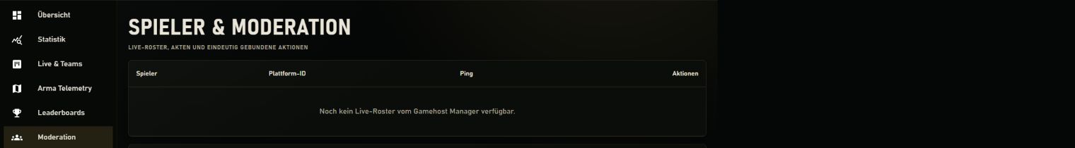 ARCON Moderationswerkzeuge für Arma Reforger Server