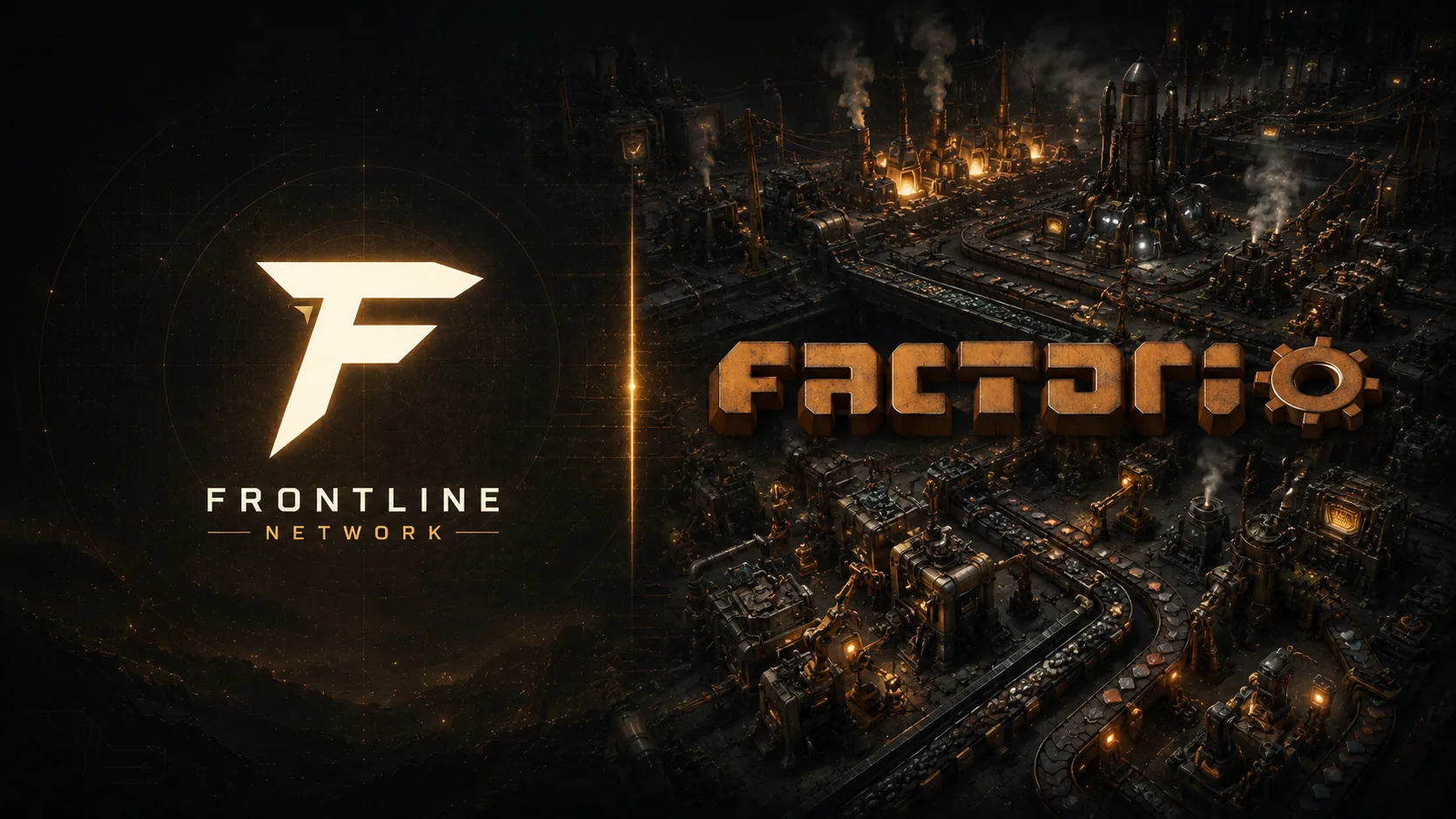 Ausgedehnte industrielle Fabriklandschaft für Factorio
