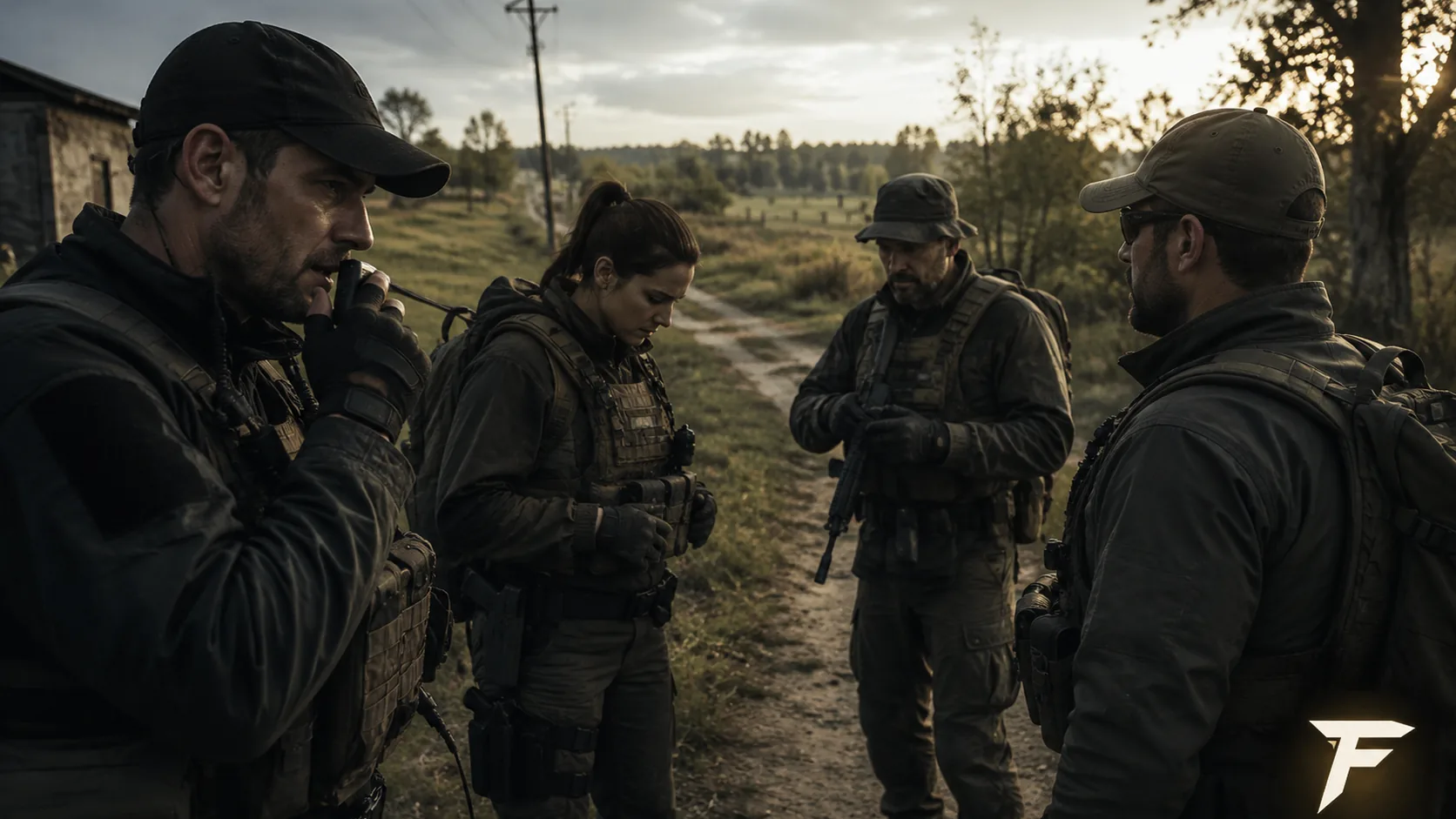 Spieler besprechen gemeinsam Rollen und den nächsten Schritt
