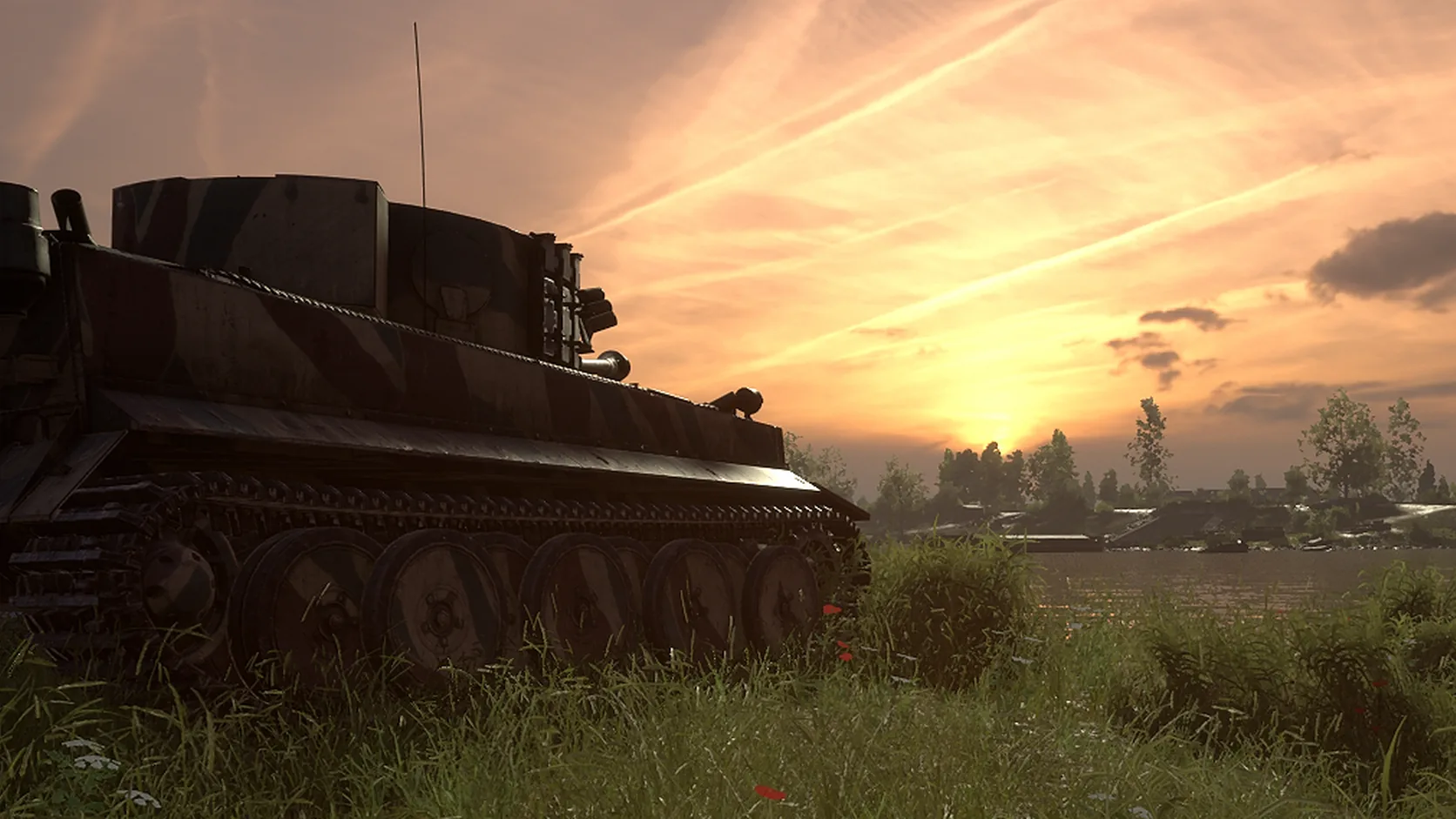 Schwerer Panzer am Flussufer in Hell Let Loose