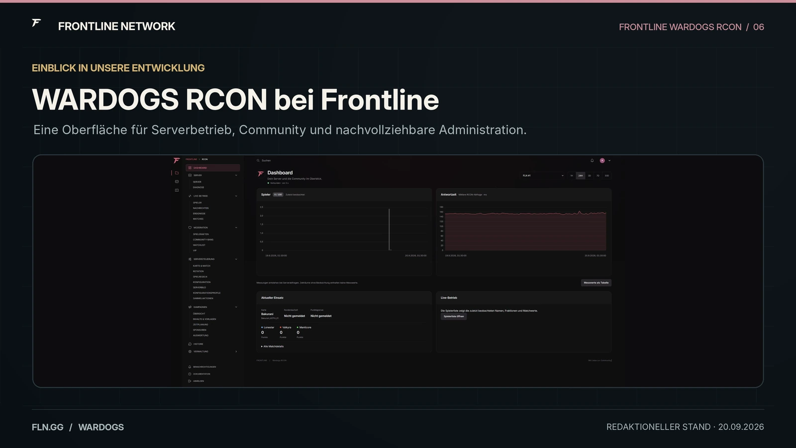 WARDOGS RCON bei Frontline: Serververwaltung, Discord und der aktuelle Entwicklungsstand